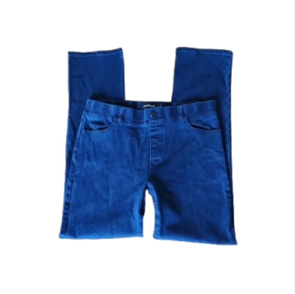 Betabrand Yoga Denim Pull-On Straight Jeans